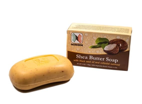 Made in USA Ninon Shea Butter Soap Bars emphasizes quality and purity.
