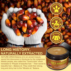 Ninsiec Batana Oil label highlights natural, unrefined formula.