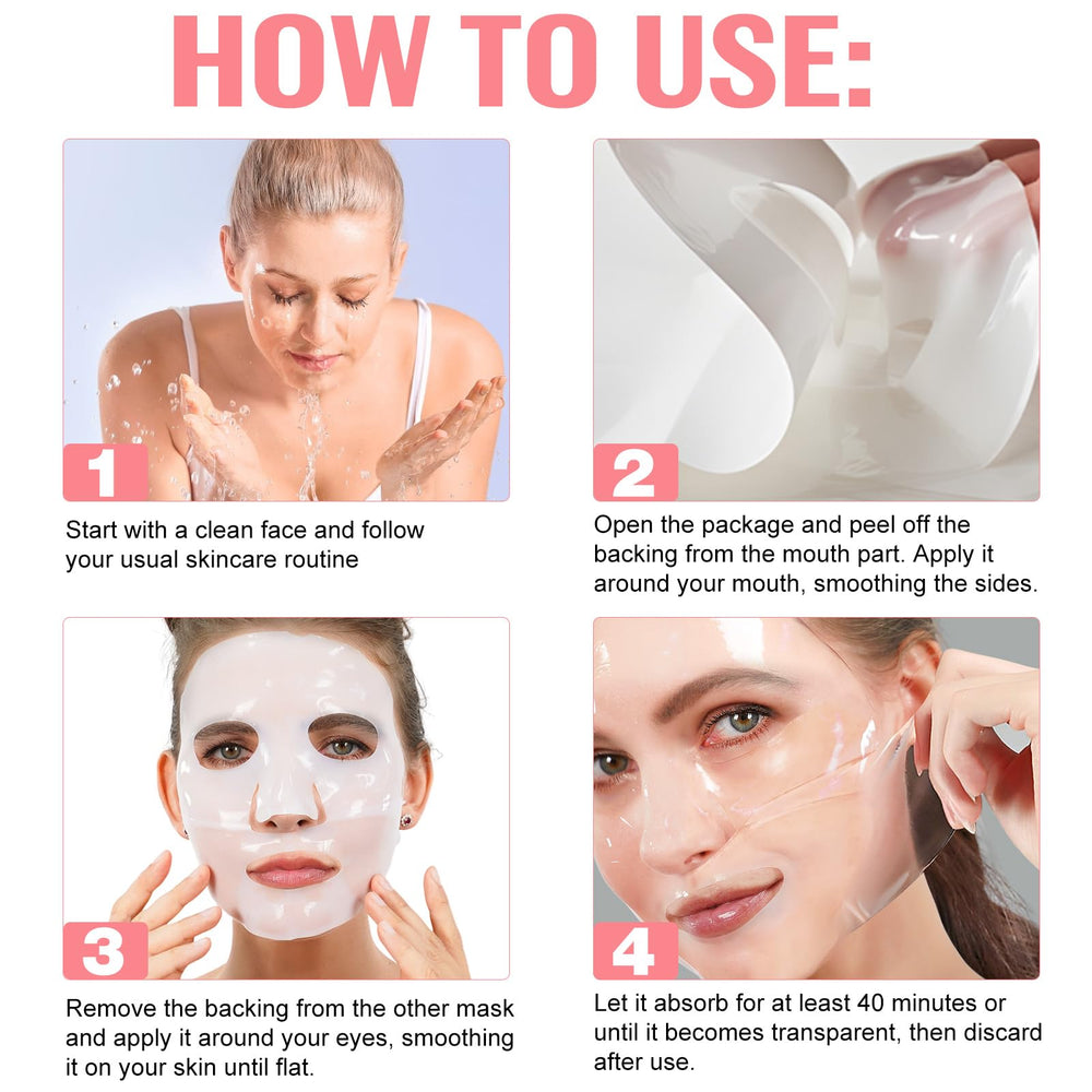 Ninsiec collagen mask 4-pcs pack communicates value and sustained moisture