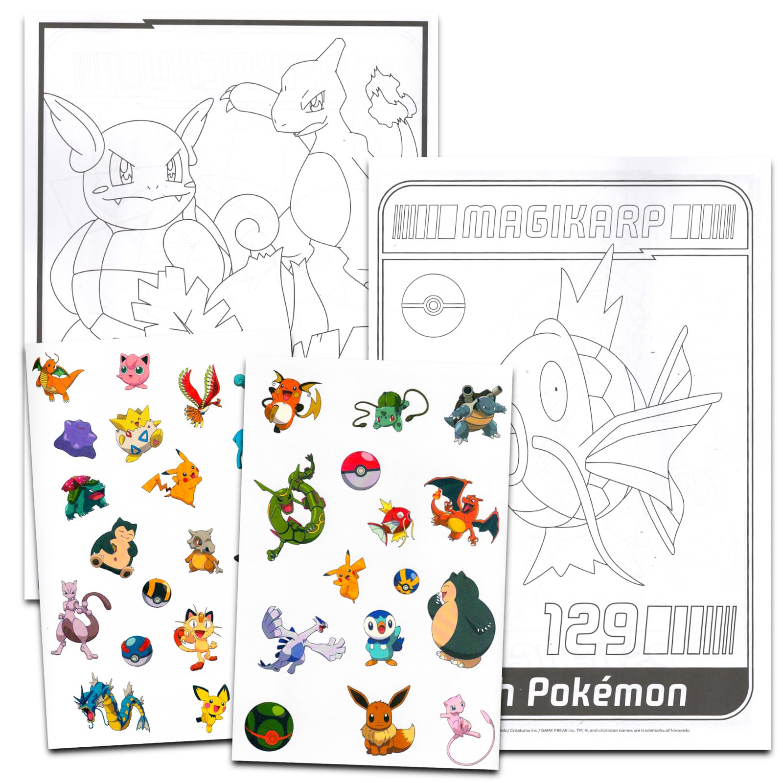 Pikachu and Gengar tattoos from Nintendo Pokemon set for lively celebrations and trading card moments
