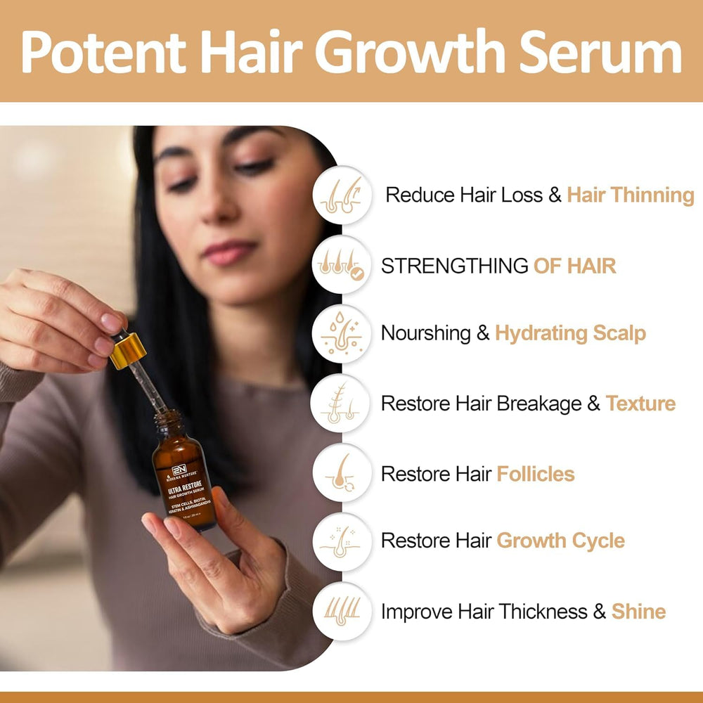Nirvana Nurture hair growth glow scene hints at stronger roots and follicles.