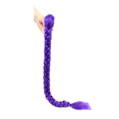 NISEYO NU easy clip purple pony tail adds bold color for cosplay and events.