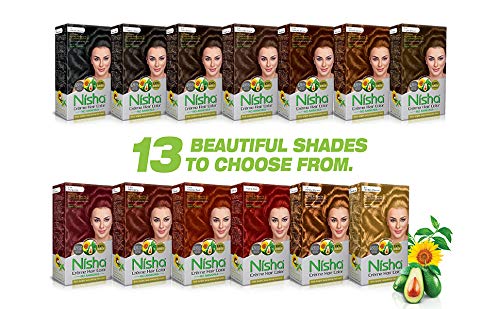 Nisha long lasting color finish with rich brightness.