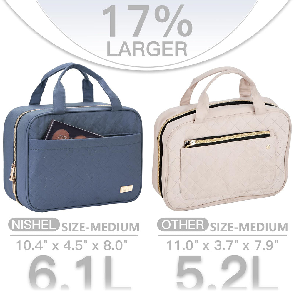NISHEL bag interior features a zippered pocket for secure storage.
