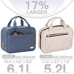 NISHEL bag interior features a zippered pocket for secure storage.