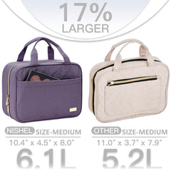 NISHEL travel toiletry bag transparent window speeds security checks during travel
