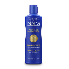 Nisim Finishing Rinse Conditioner bottle front suggests thicker, fuller hair