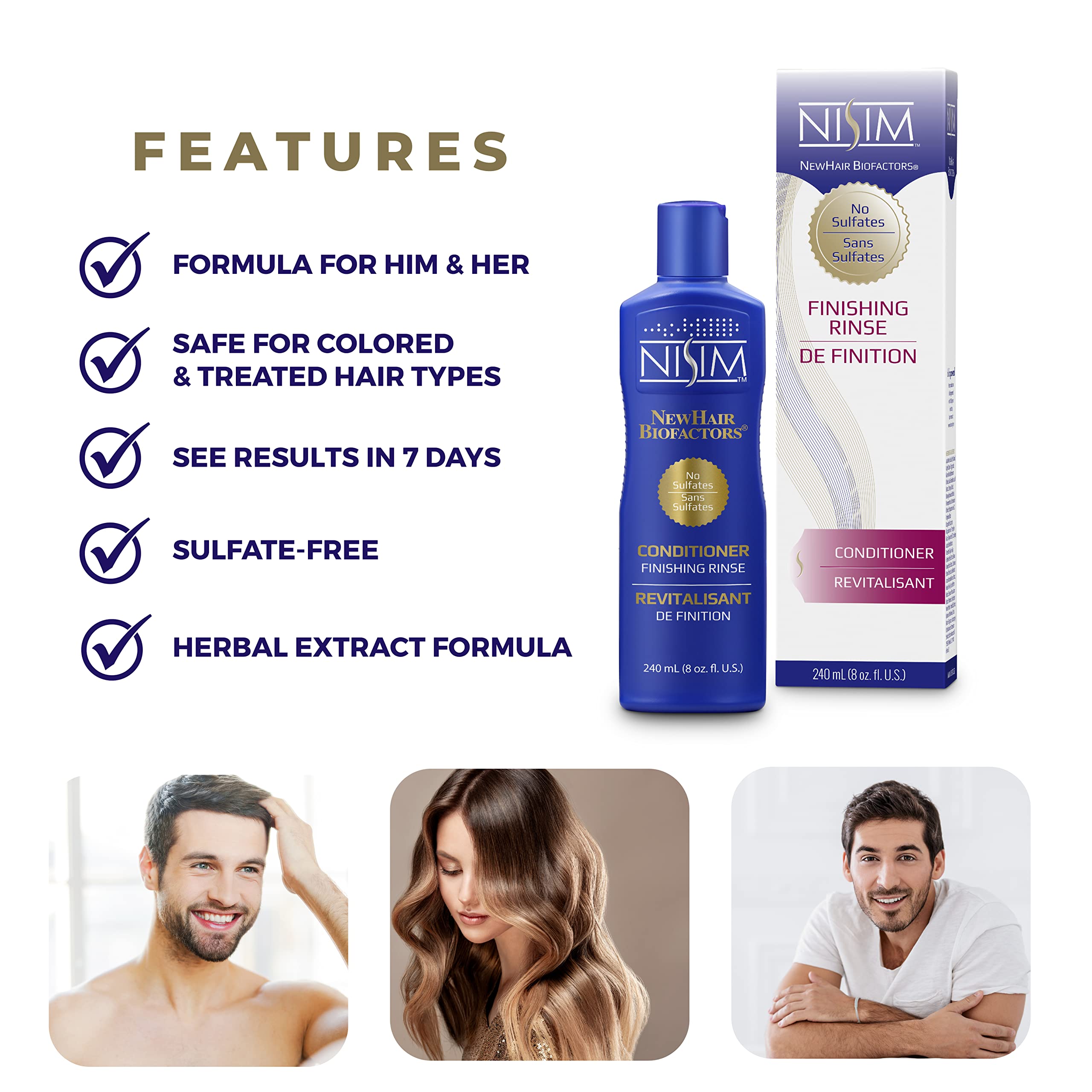 Nisim Finishing Rinse Conditioner safe for color-treated hair