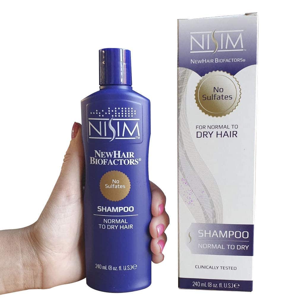 Nisim NewHair BioFactors Shampoo neutralizing DHT on scalp surface
