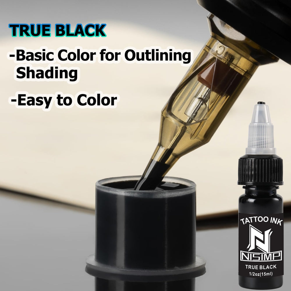 NISIMP shake-before-use instruction shown on bottle for consistent color.