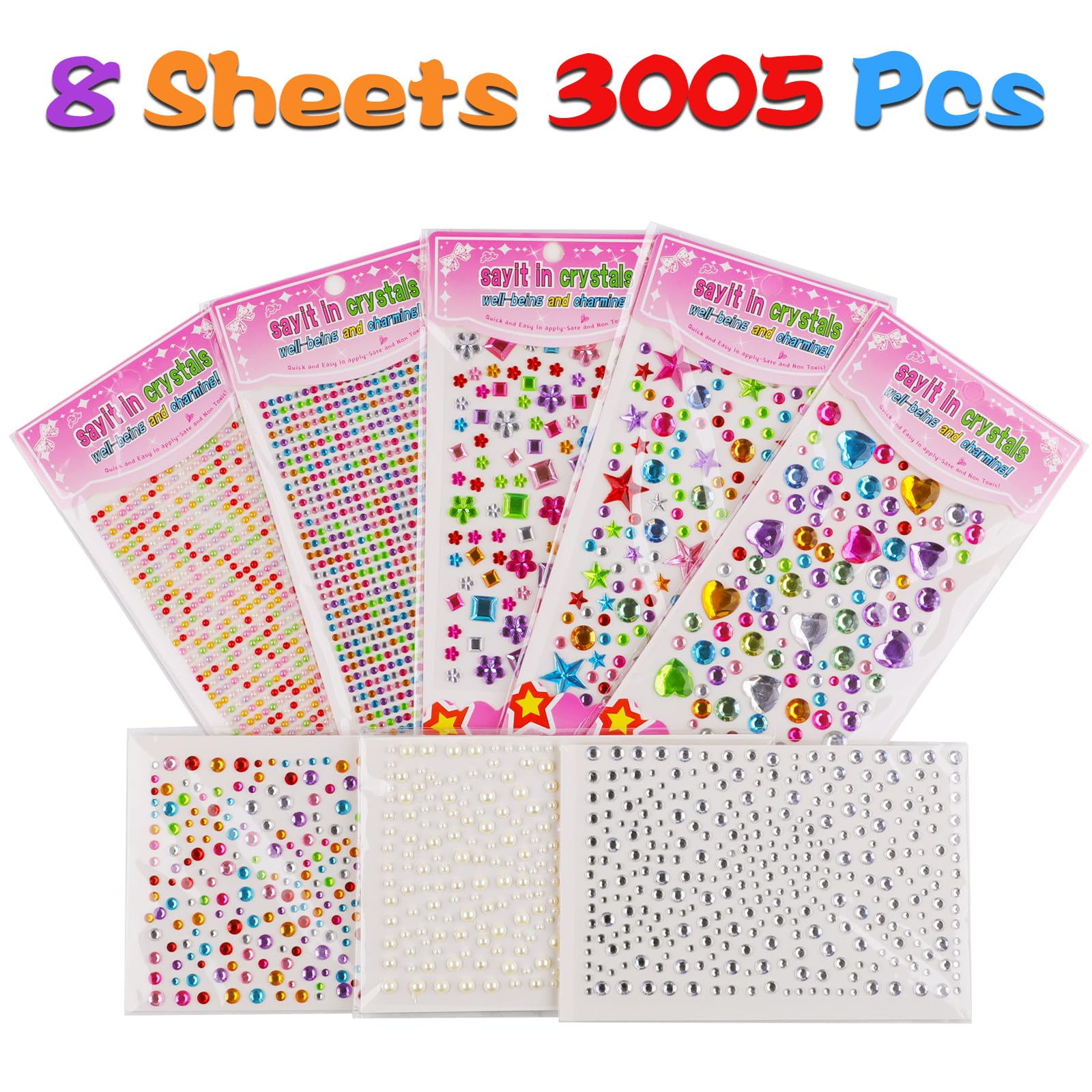 NIUBIER self-adhesive rhinestones with high gloss for quick sticking