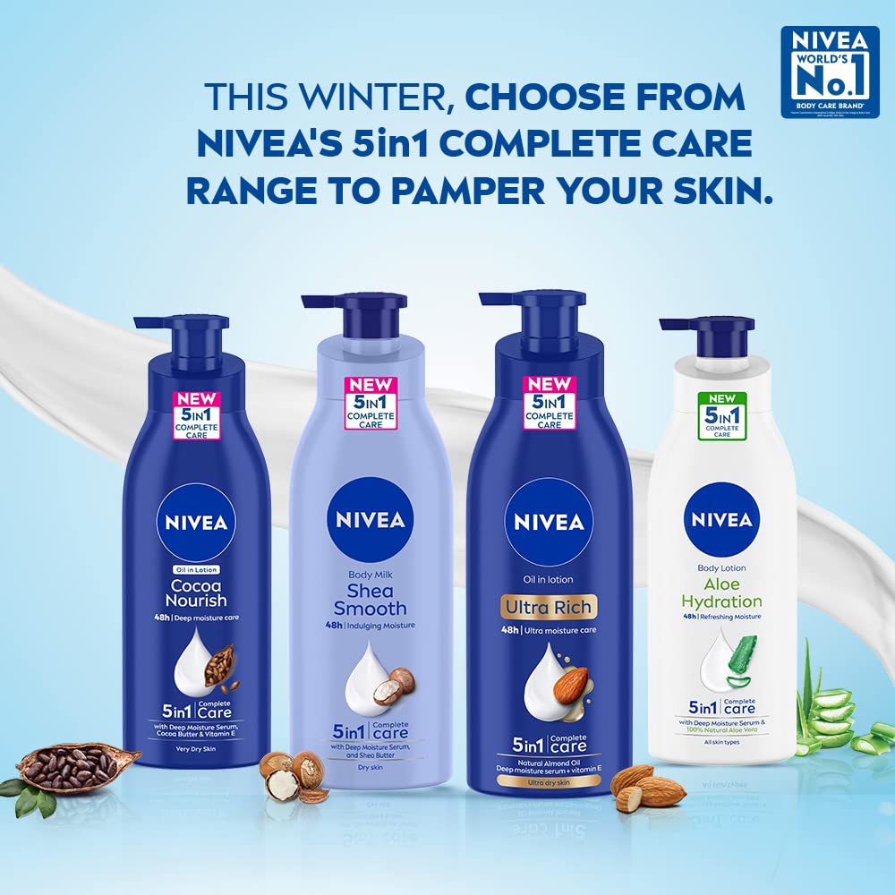 Daily-use scene with NIVEA Aloe Hydration for soft skin.