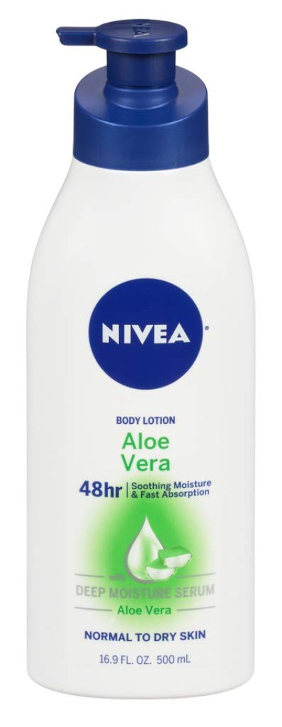 NIVEA Aloe Vera Body Lotion 3-pack bottle pour for quick absorption and lasting hydration