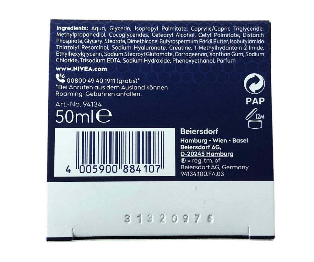 NIVEA Cellular Luminous630 night-cream tub opened revealing luminous formula.
