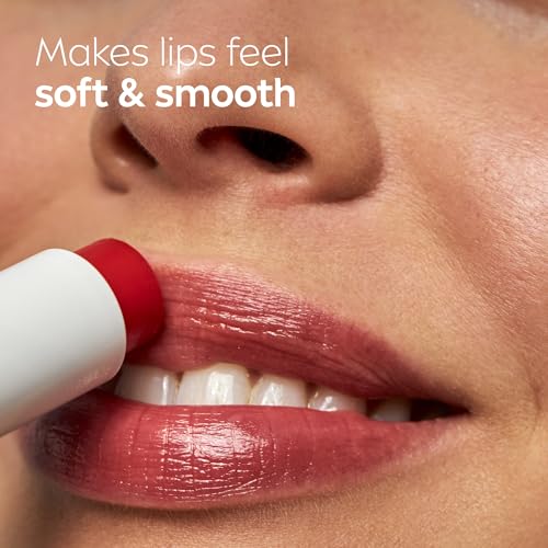 NIVEA Cherry Lip Care 4-pack on a tidy desk setup