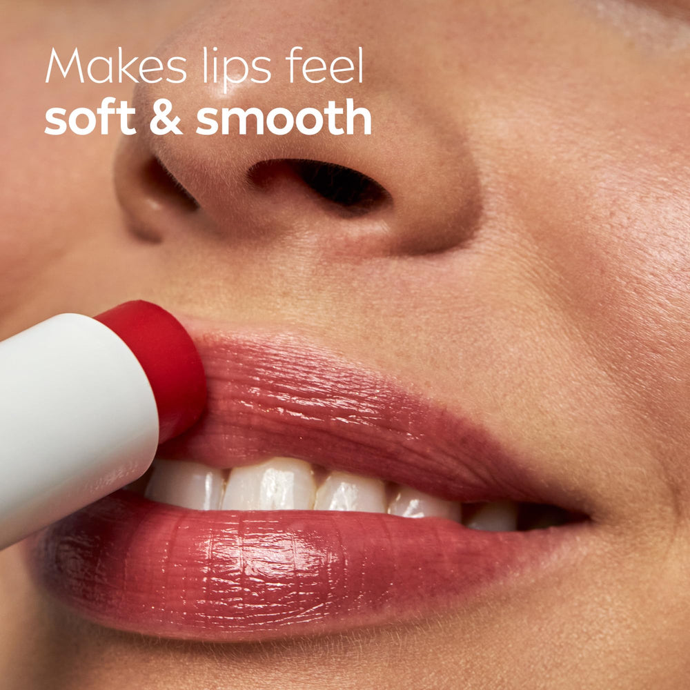 NIVEA Cherry Lip Care packaging highlights vegan formula.