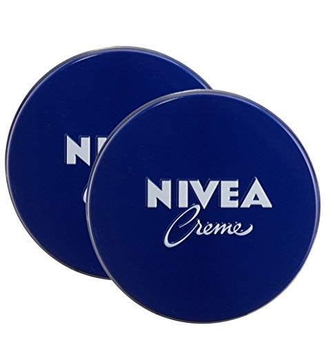 NIVEA Creme jar closeup label highlighting trusted German skincare heritage.