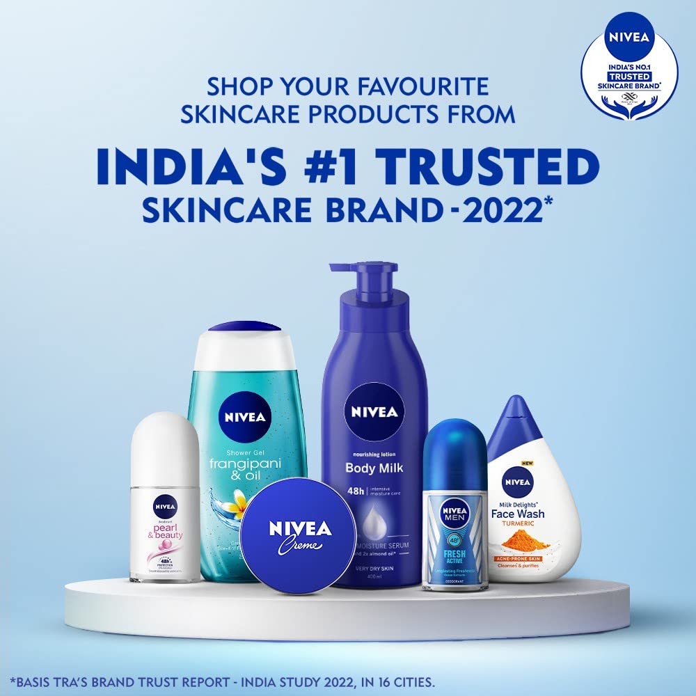 250 ml bottle packaging of NIVEA Frangipani & Oil Shower Gel.