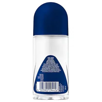 NIVEA Fresh Active roll-on bottle front highlights compact, travel-ready packaging.