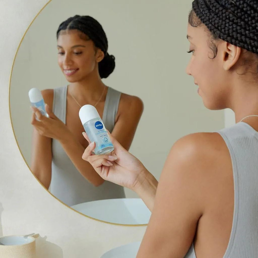 NIVEA Fresh Natural Roll-On 50ml travel size for on-the-go freshness