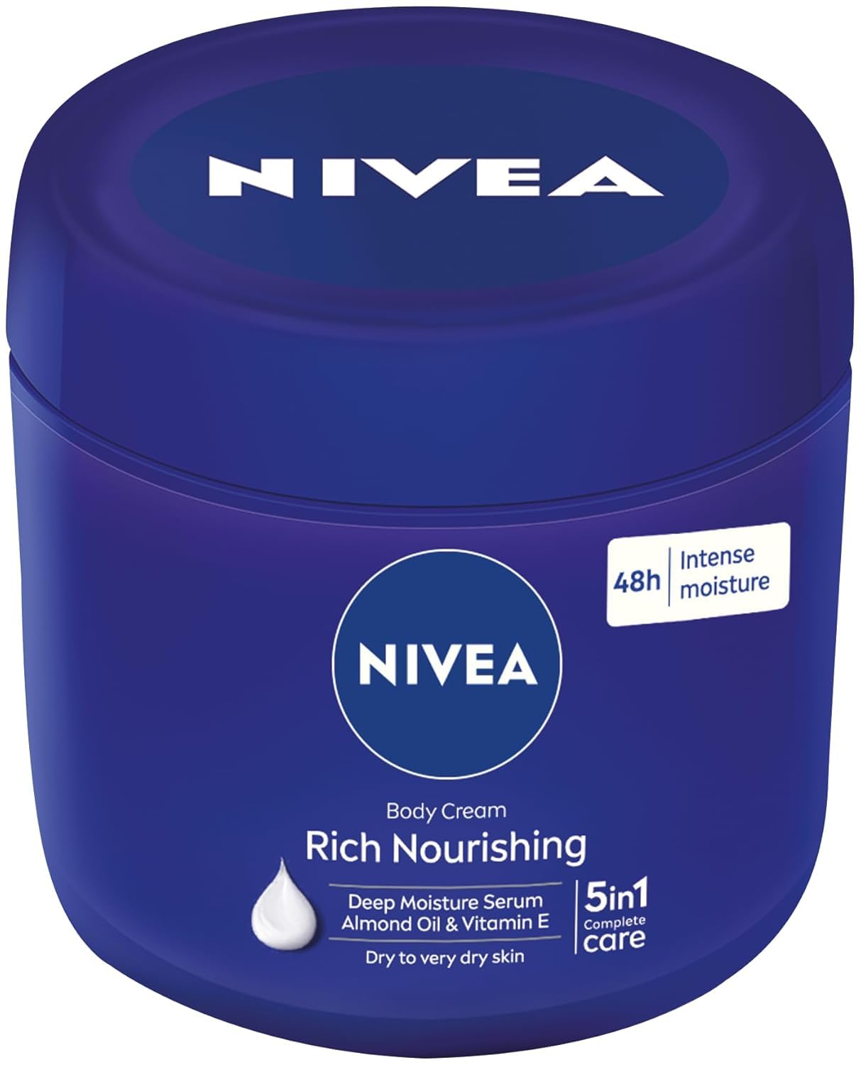 NIVEA imported triple-pack label highlighting convenience for repeated use