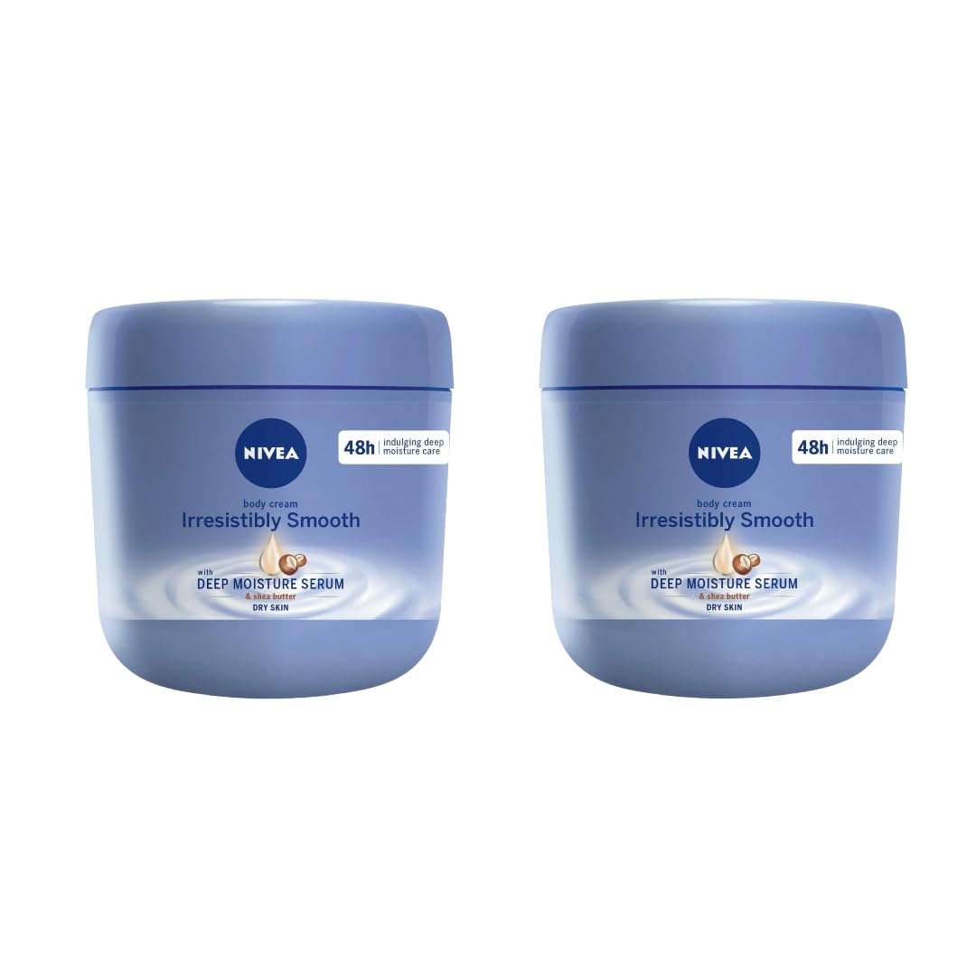 NIVEA Irresistibly Smooth bottle front for deep, lasting hydration.
