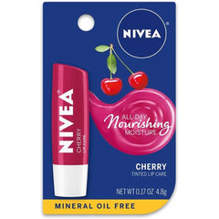 NIVEA Cherry Lip Care Balm two-pack for daily moisture and smooth lips