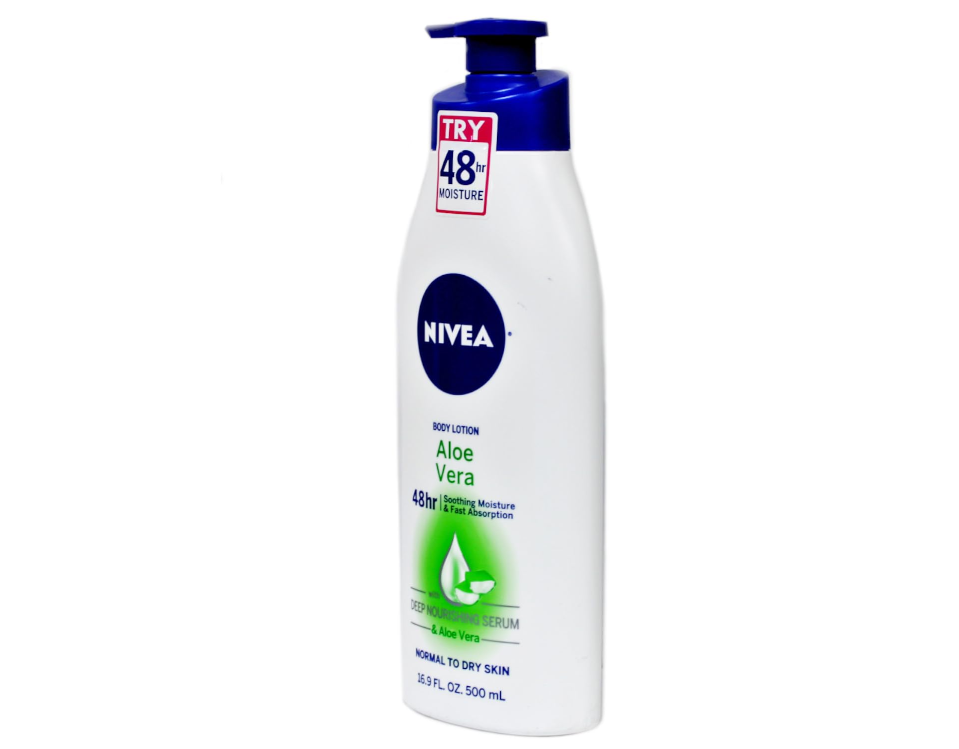 NIVEA Aloe Vera Lotion packaging showcases product and brand