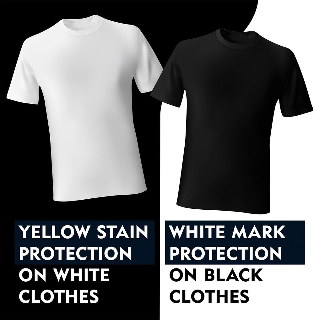 NIVEA Men anti-stain formula shown preventing white fabric stains.