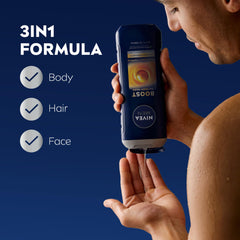 NIVEA MEN Boost citrus scent enhances your morning cleanse