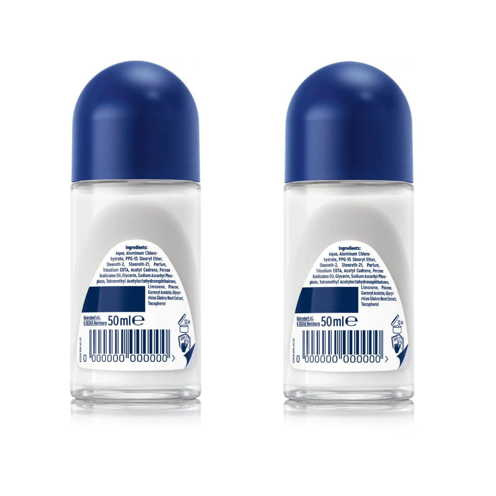 NIVEA Men Brightening Roll-On 50ml close-up label highlighting vitamin C.