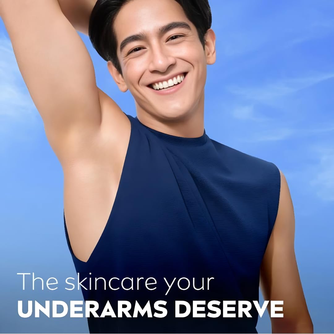 NIVEA Men Brightening Roll-On 50ml packaging and product display.