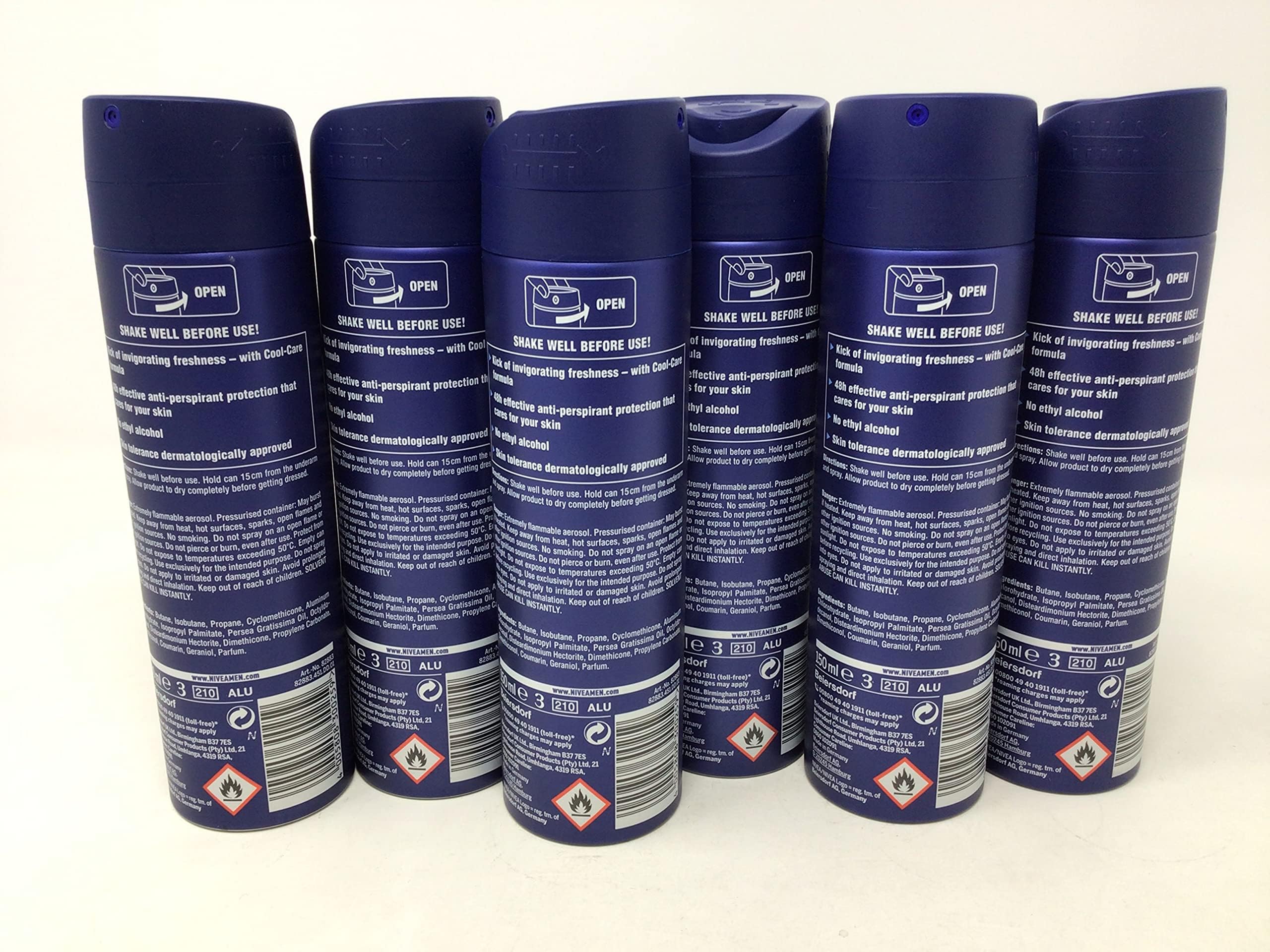 NIVEA MEN Cool Kick spray nozzle enabling even application