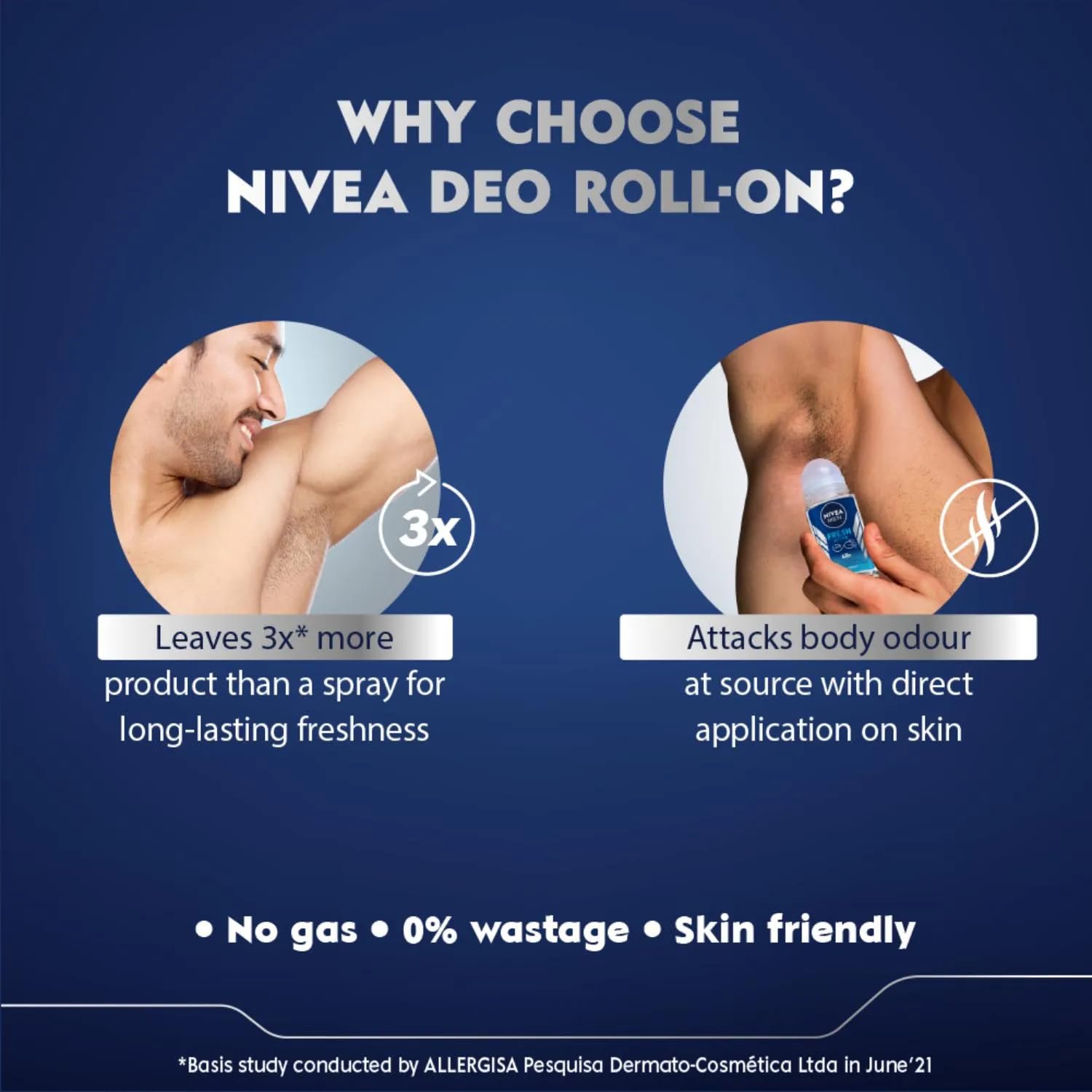 Nivea Men dermatologist-approved skin tolerance on bottle
