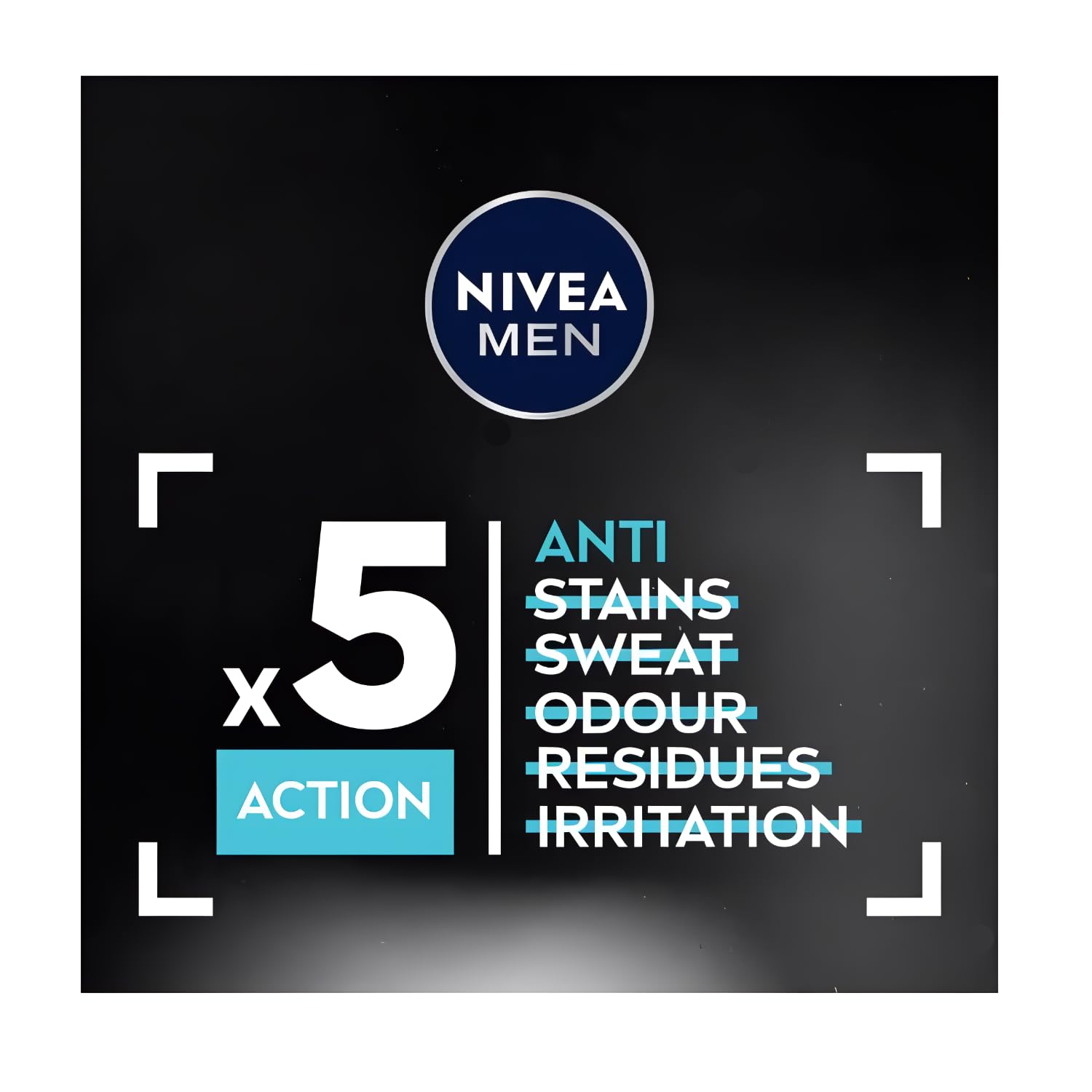 NIVEA Men Invisible Original breeze scent conveys subtle masculine fragrance.