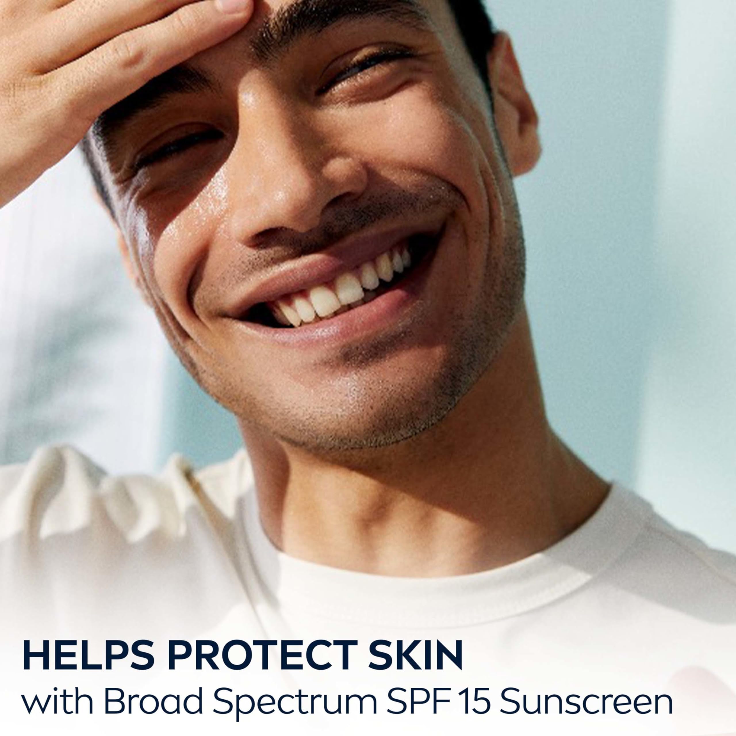 NIVEA MEN Maximum Hydration SPF 15 outdoor use for sun defense during activities.