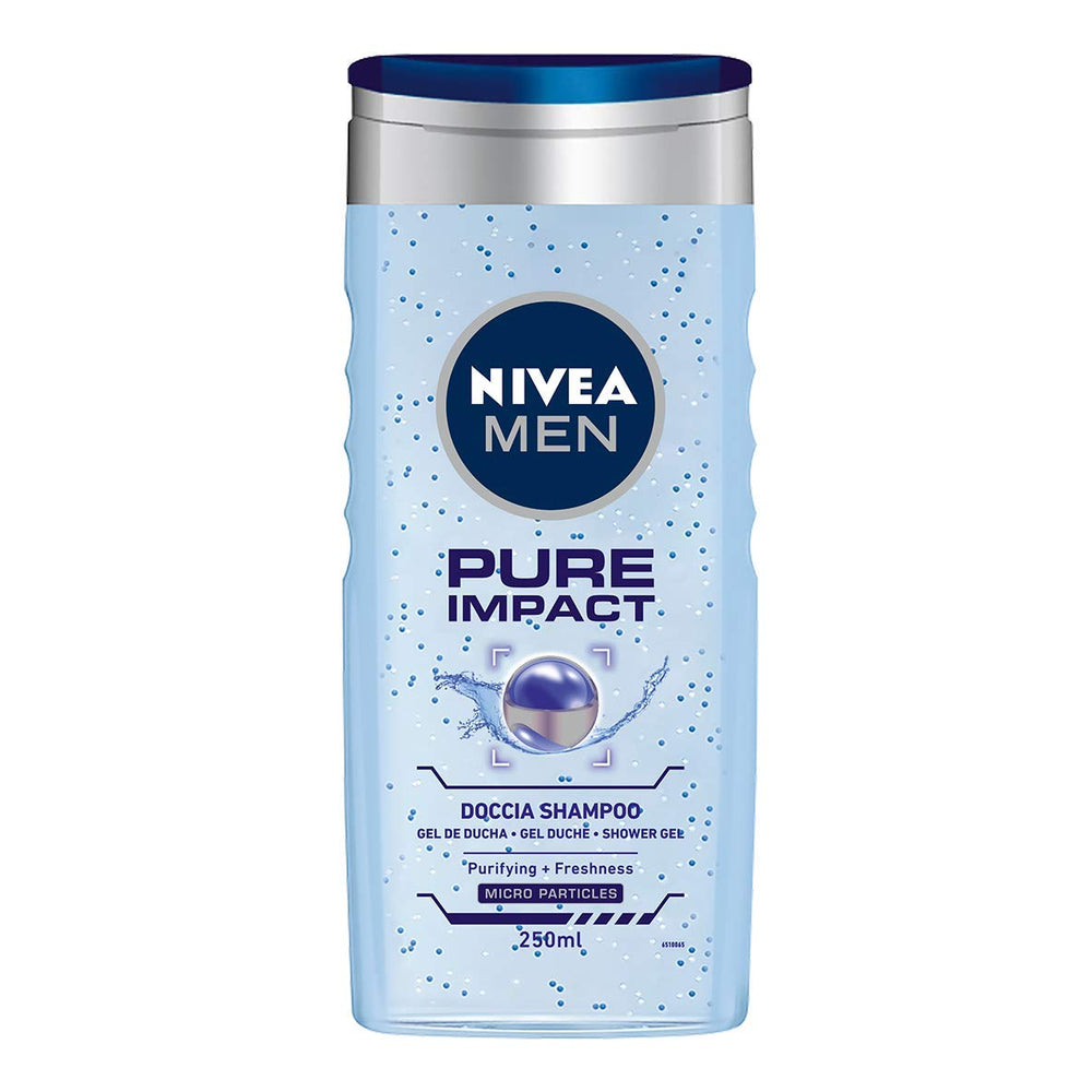 NIVEA Men mint extracts create invigorating foam for body and hair cleansing