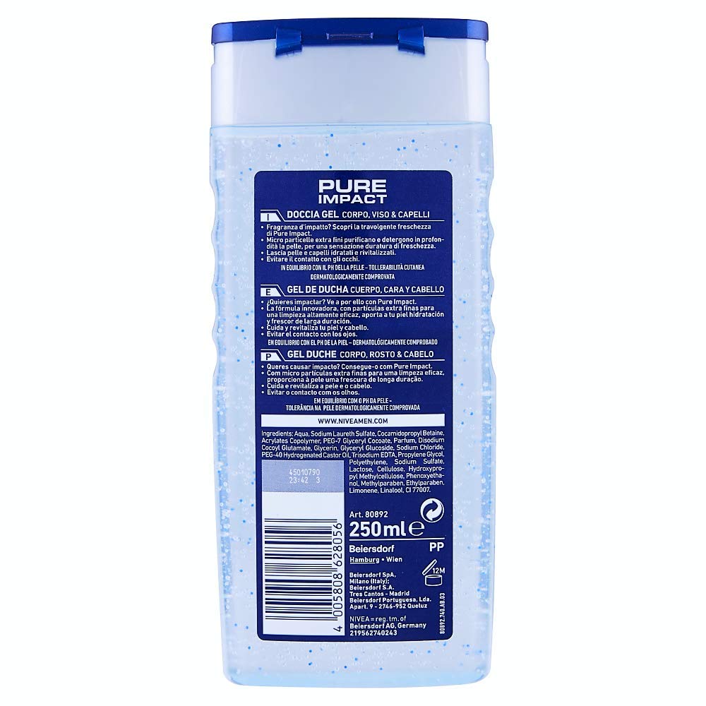 NIVEA Men six pack packaging shown for convenient multi shower use