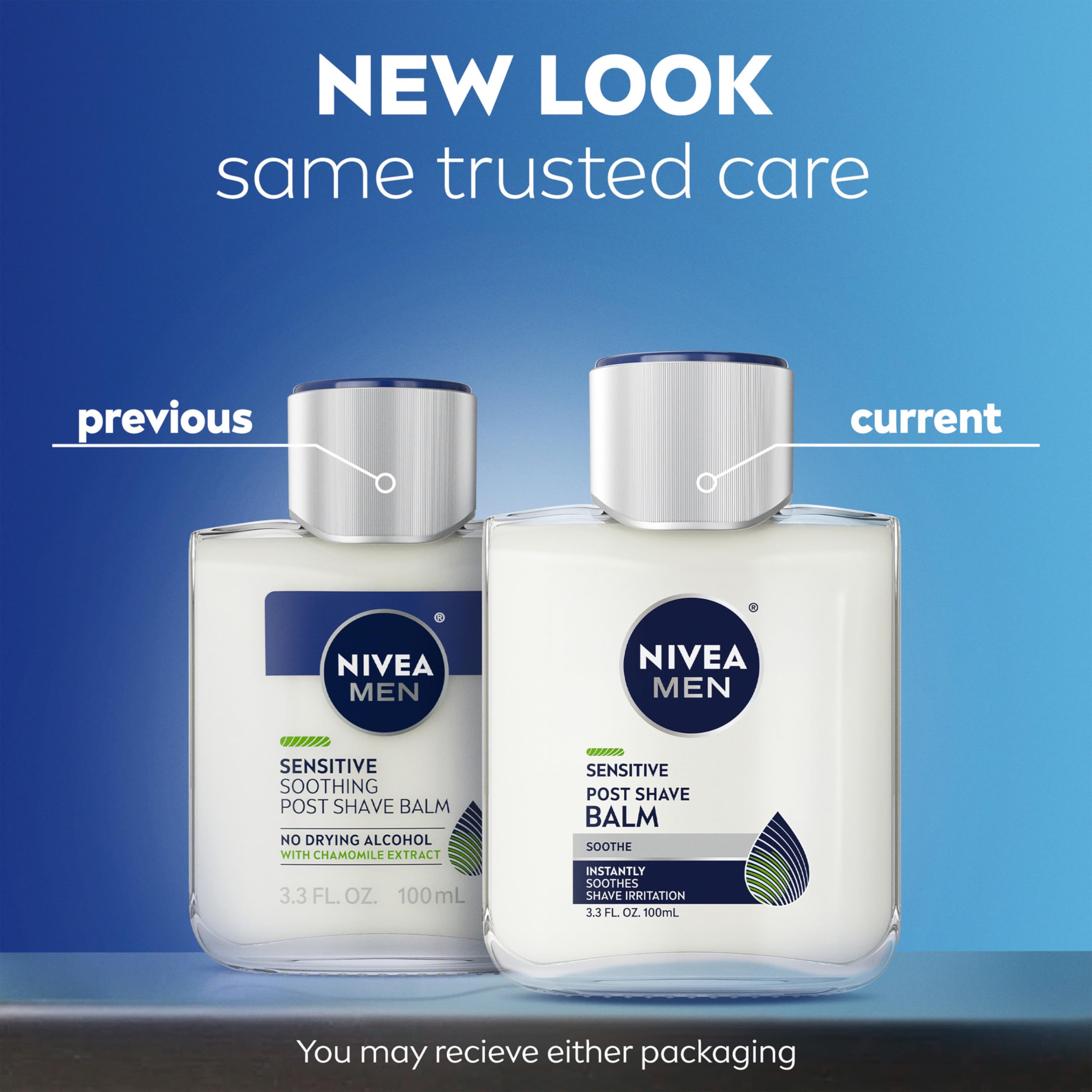 NIVEA MEN Sensitive Post Shave Balm with VitaminPro Complex for nourished, balanced skin