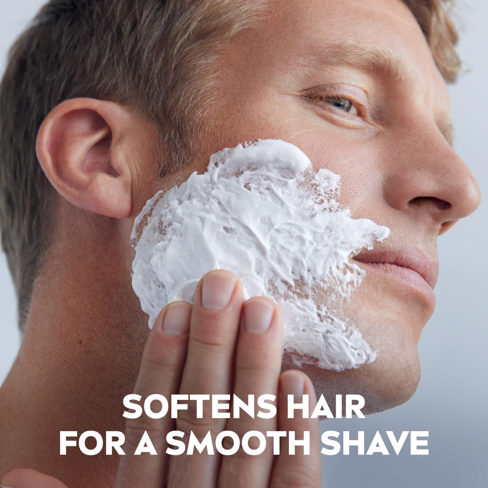 Foam spreading easily on the skin for a quick morning shave