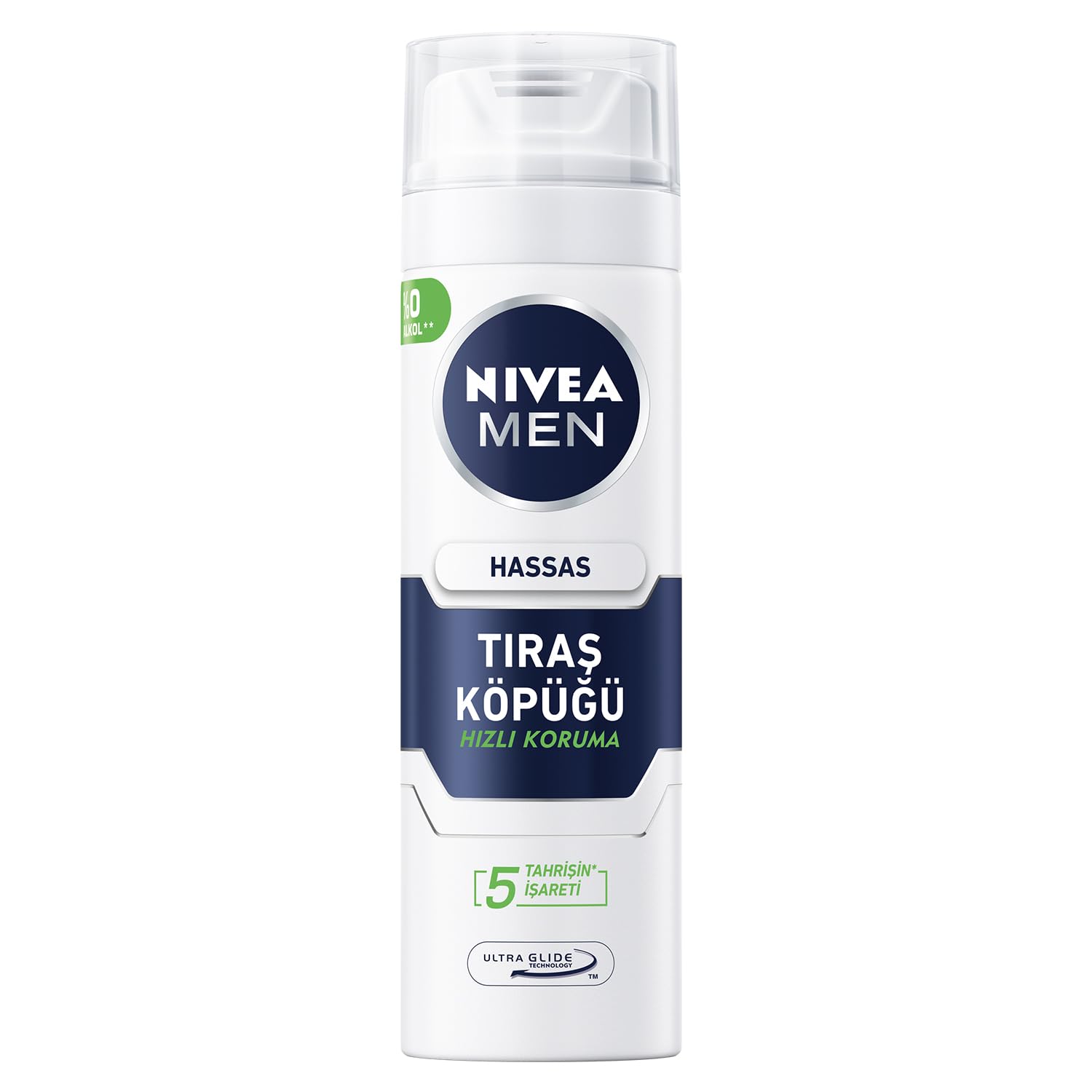 NIVEA MEN shaving foam for sensitive skin in 200ml can offering a smooth, irritation-free shave