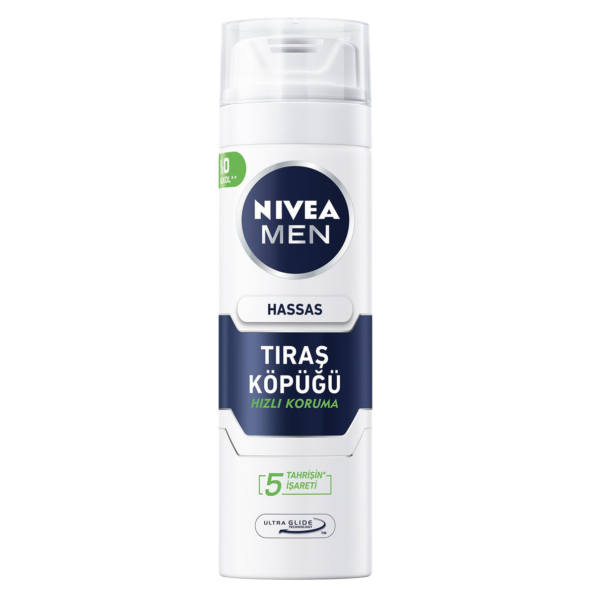 NIVEA MEN shaving foam for sensitive skin in 200ml can offering a smooth, irritation-free shave