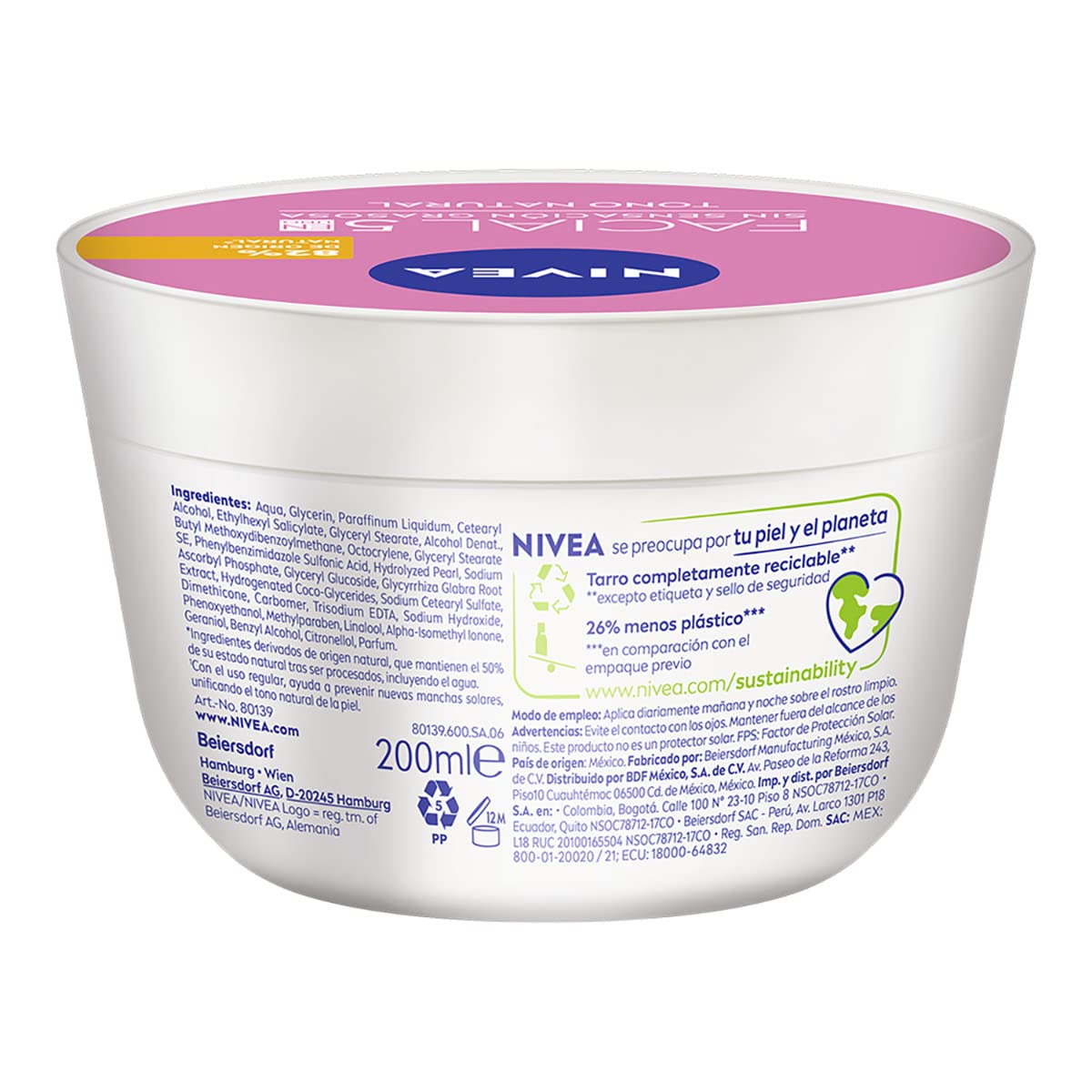 NIVEA Natural Brightening Cream used morning and evening