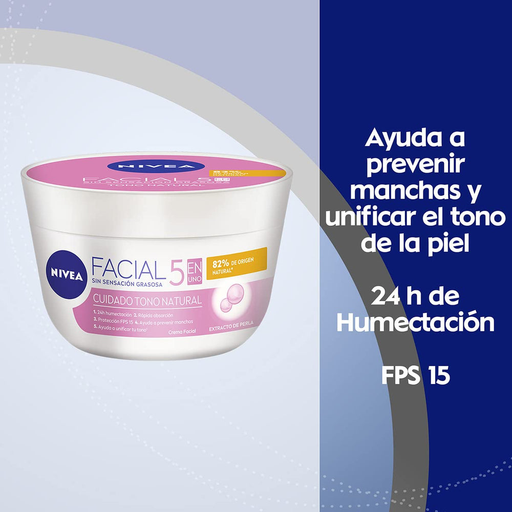 NIVEA Natural Brightening Cream SPF 15 label on packaging