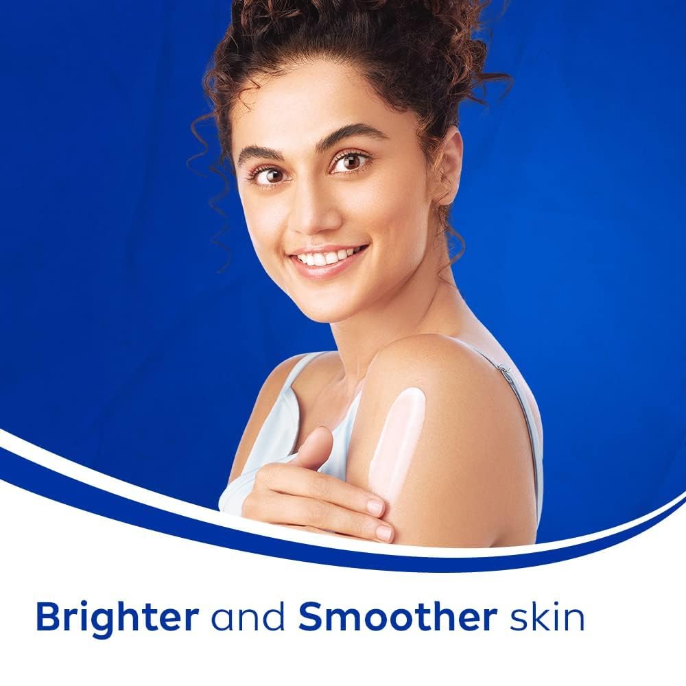 NIVEA Natural Glow application routine image demonstrates simple daily use
