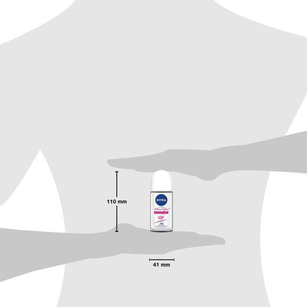 NIVEA Natural Glow bottle close-up with glossy label detail