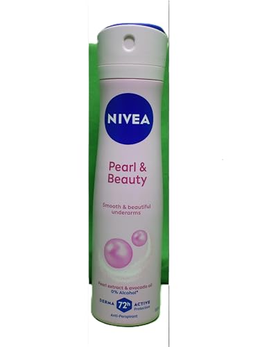 NIVEA Pearl Beauty with pearl extracts illustration highlighting skin-softening potential.
