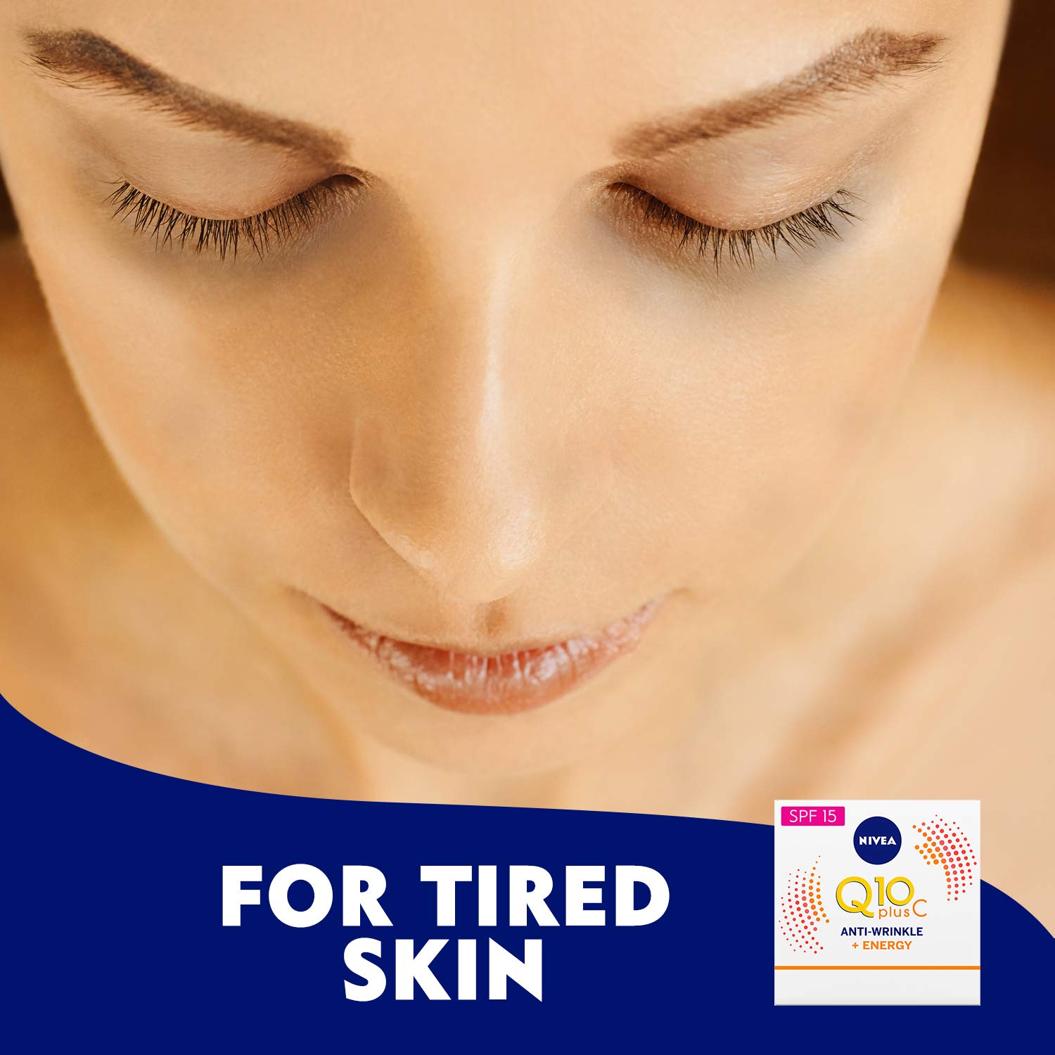NIVEA Q10 Energy Glow 50 ml jar packaging.