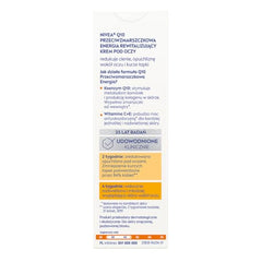NIVEA Q10 plusC eye cream tube close-up, delivering deep hydration.