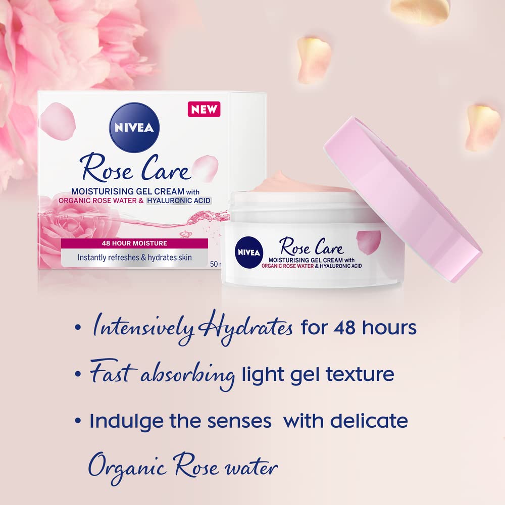 NIVEA Rose fragrance detail conveys a delicate scent during routine